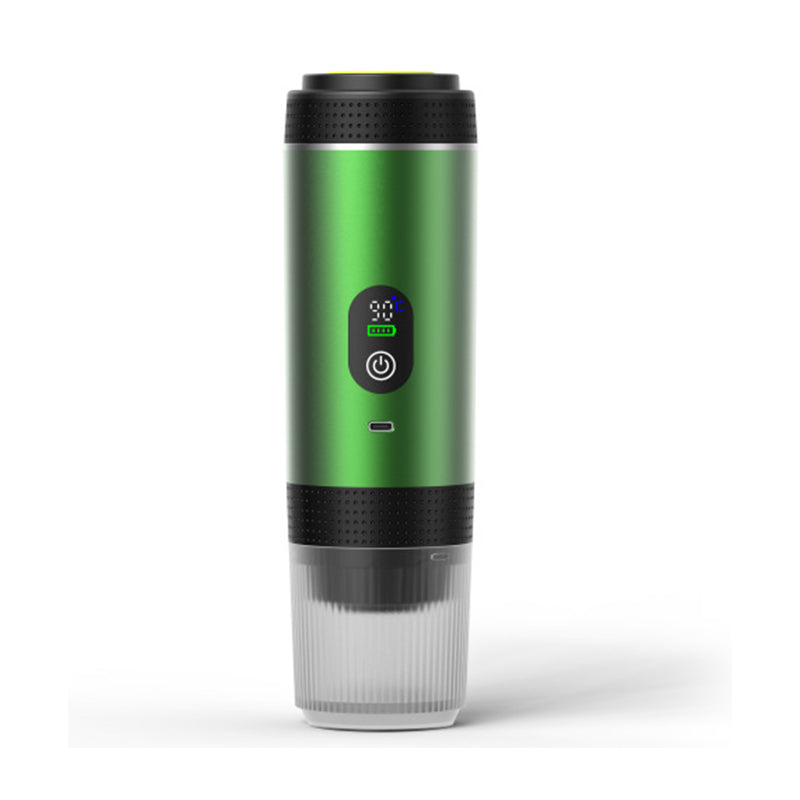 Portable Espresso Machine w/ Digital Display – 3-in-1 Capsule & Ground Coffee Maker for Travel, Camping & Office