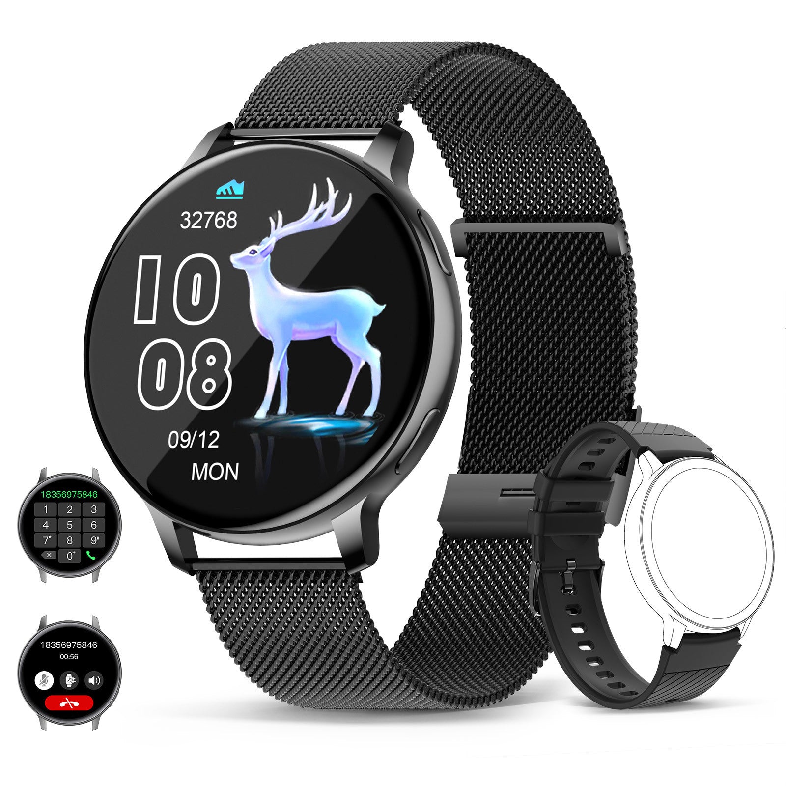 S53 smartwatch Bluetooth call step counting sleep monitoring blood pressure exercise watch