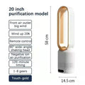 2026 New Bladeless Tower Fan with Air Purifier – Ultra-Quiet Floor & Desk Fan for Bedroom, Home, Office