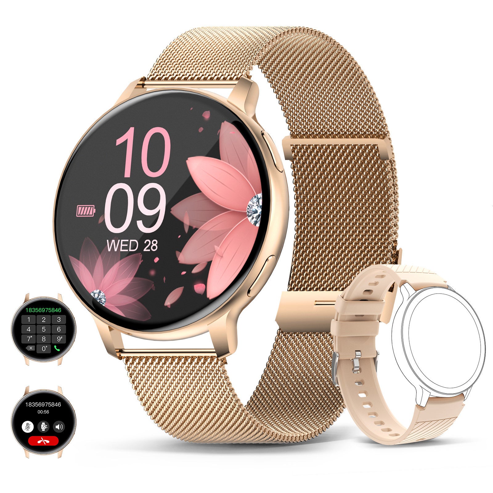 S53 smartwatch Bluetooth call step counting sleep monitoring blood pressure exercise watch