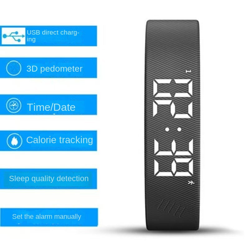Smart Watch Smart Band Round Color Screen Music Weather Step Counting Sports Band
