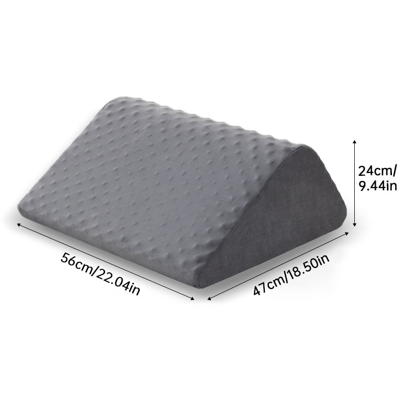 Foam Wedge Pillow Set - Leg Elevation & Back Support for Sleeping, Bedridden Care & Pregnancy