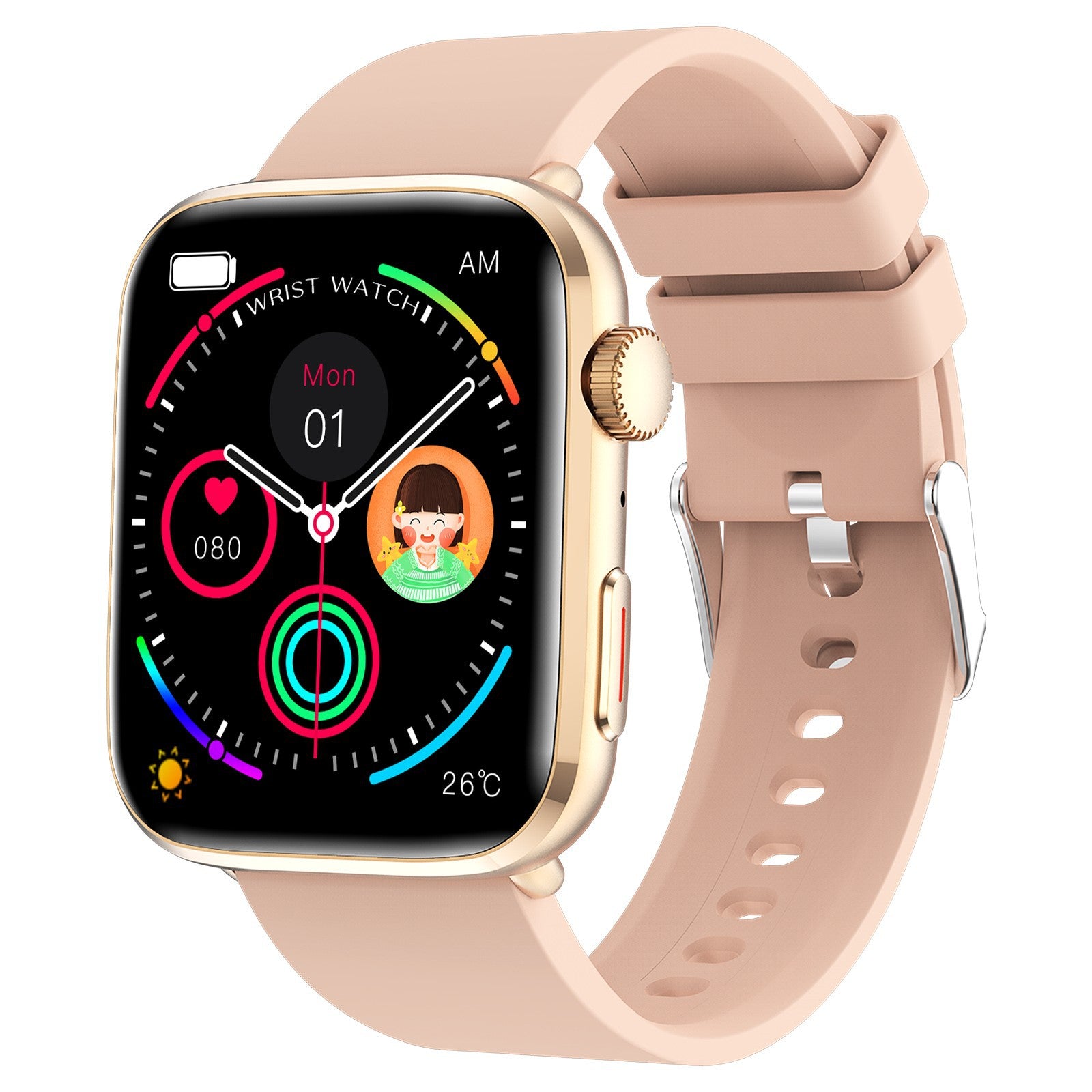 T92 smartwatch Bluetooth call heart rate blood oxygen body temperature health monitoring sports waterproof