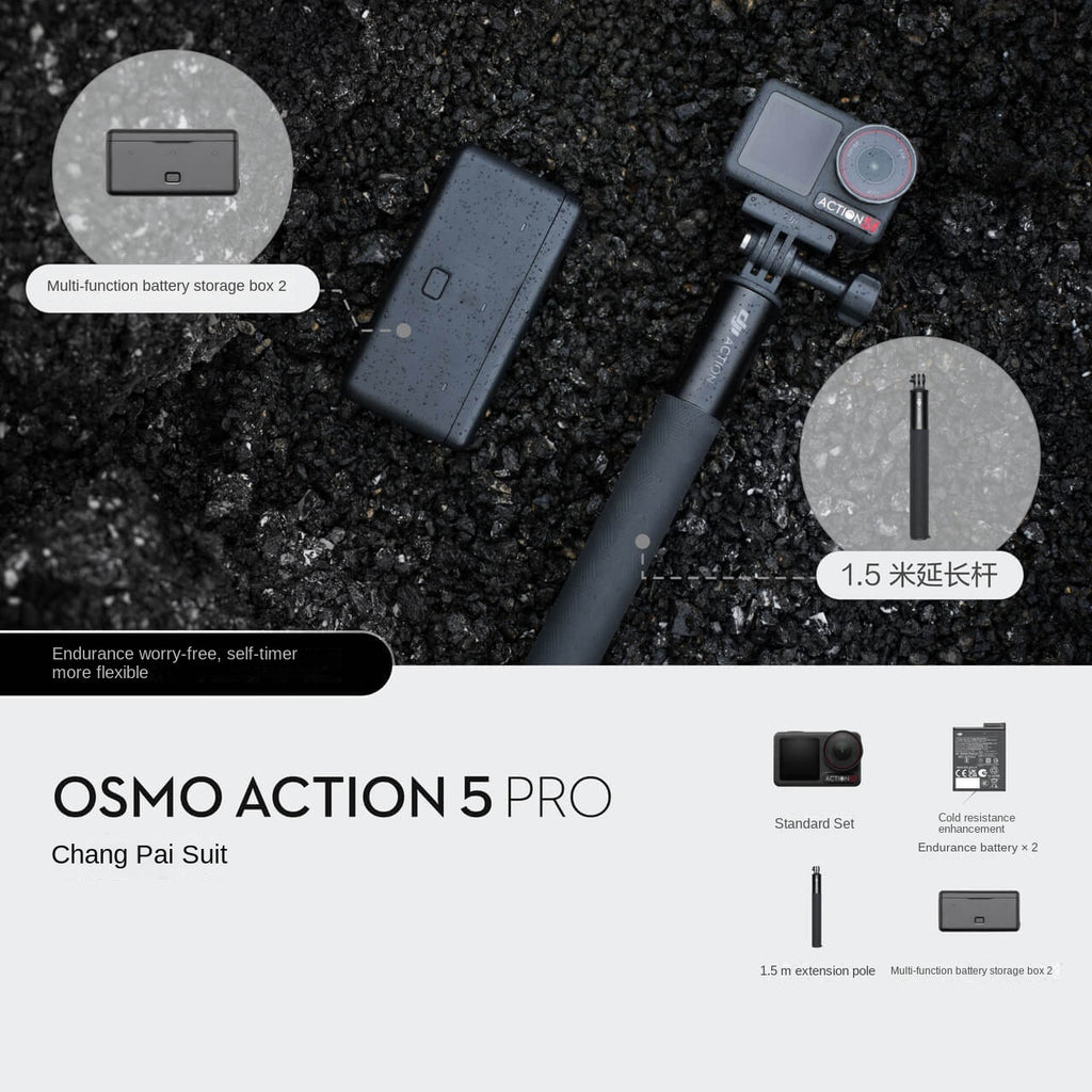 Osmo Action 5 Pro Action Camera 4K Flagship Quality Motorcycle Riding Vlog Travel Photography