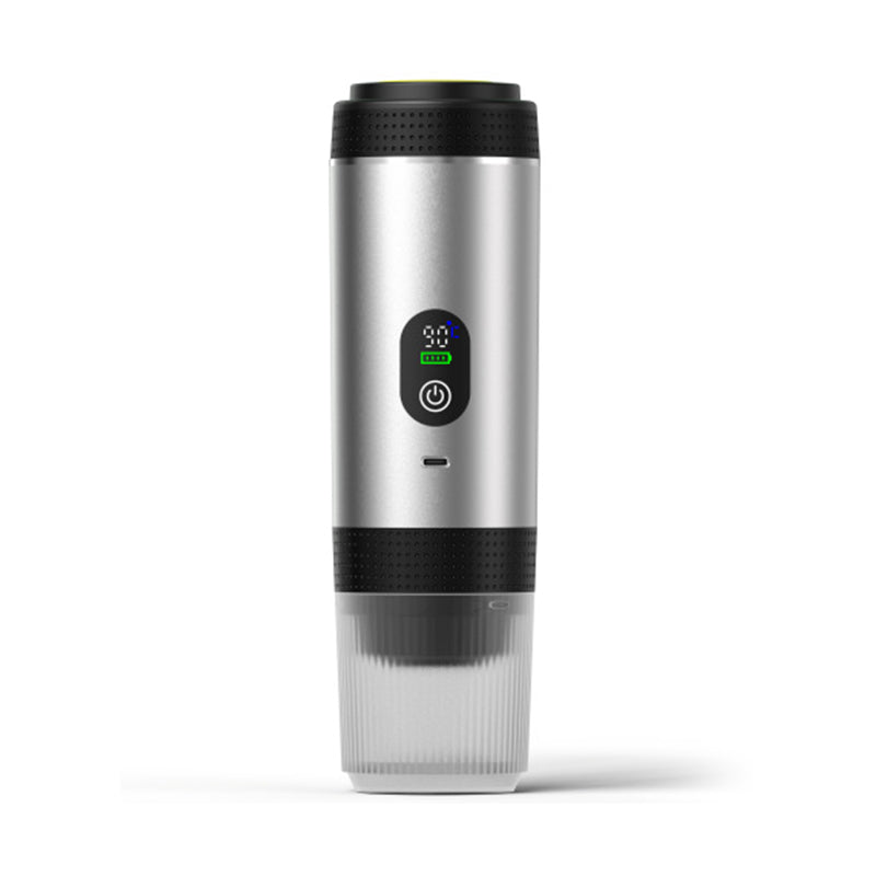 Portable Espresso Machine w/ Digital Display – 3-in-1 Capsule & Ground Coffee Maker for Travel, Camping & Office
